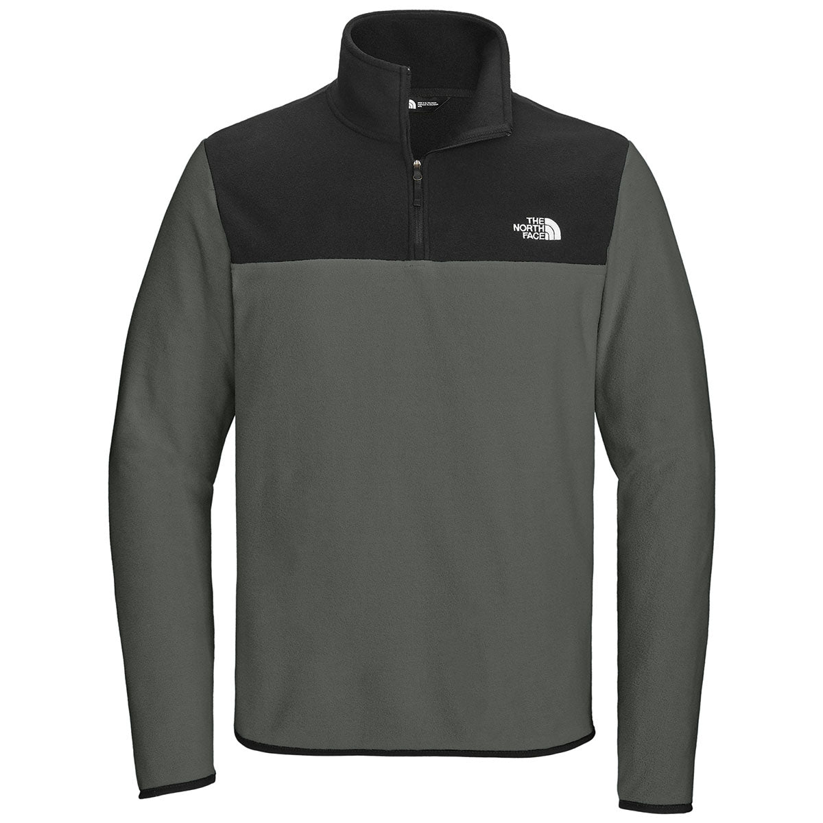 The North Face Men's Asphalt Grey/TNF Black Glacier 1/4-Zip Fleece