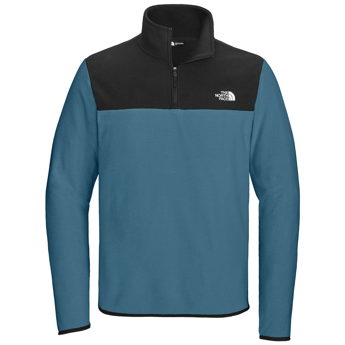 The North Face Men's Shady Blue/TNF Black Glacier 1/4-Zip Fleece