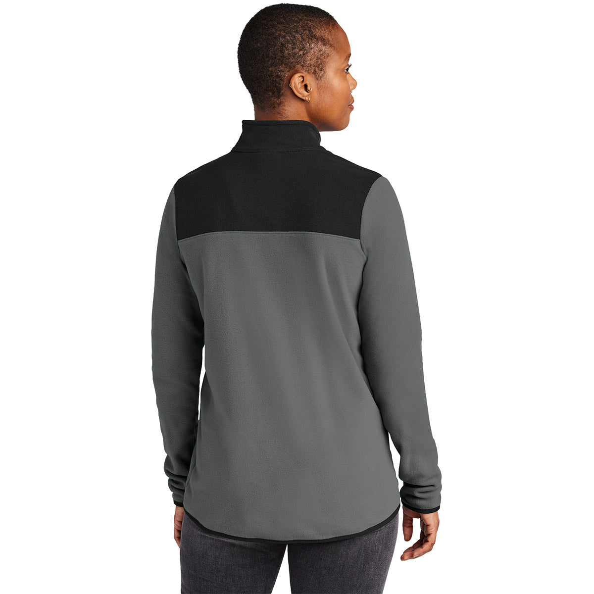 The North Face Women's Asphalt Grey/TNF Black Glacier 1/4-Zip Fleece