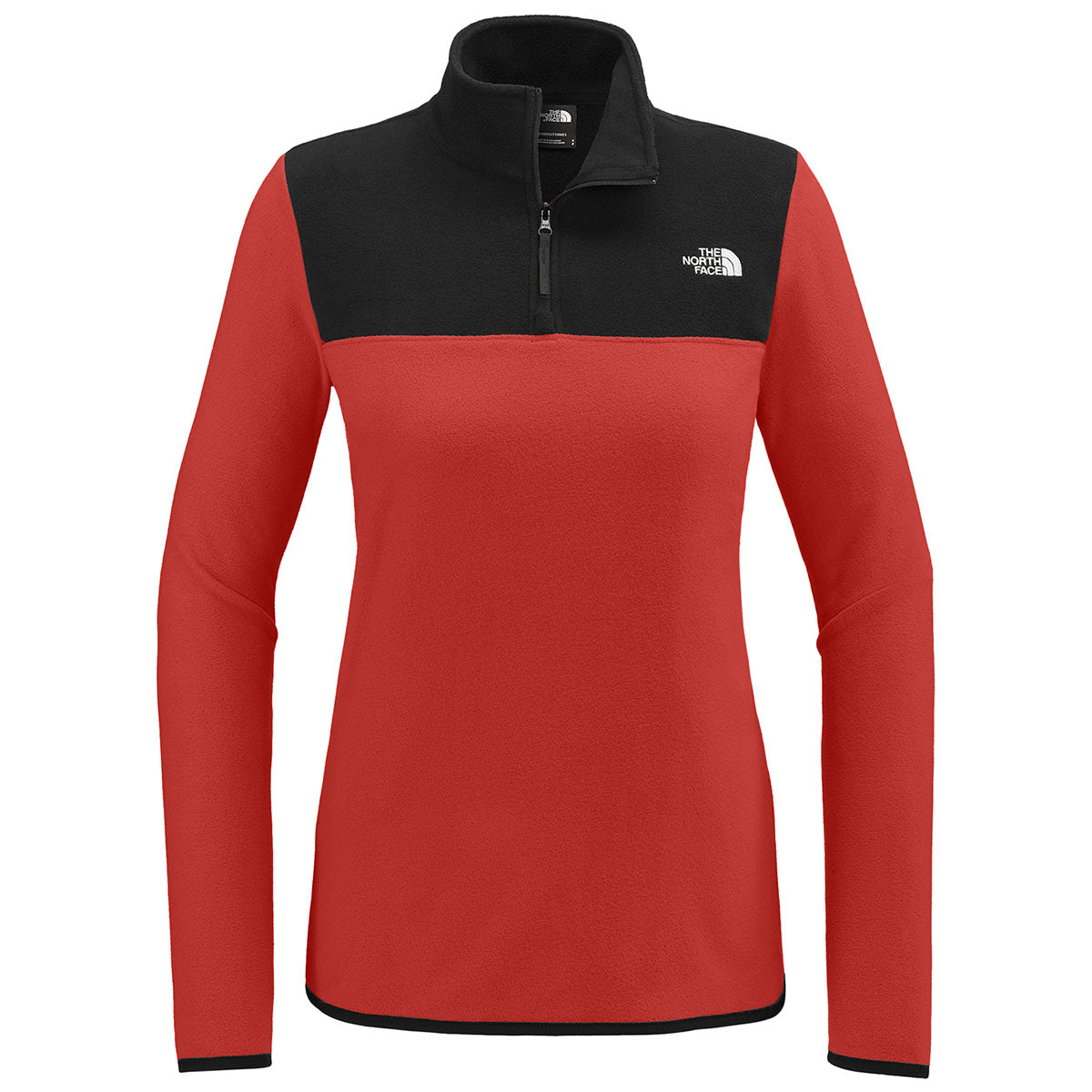 The North Face Women's Rage Red/TNF Black Glacier 1/4-Zip Fleece