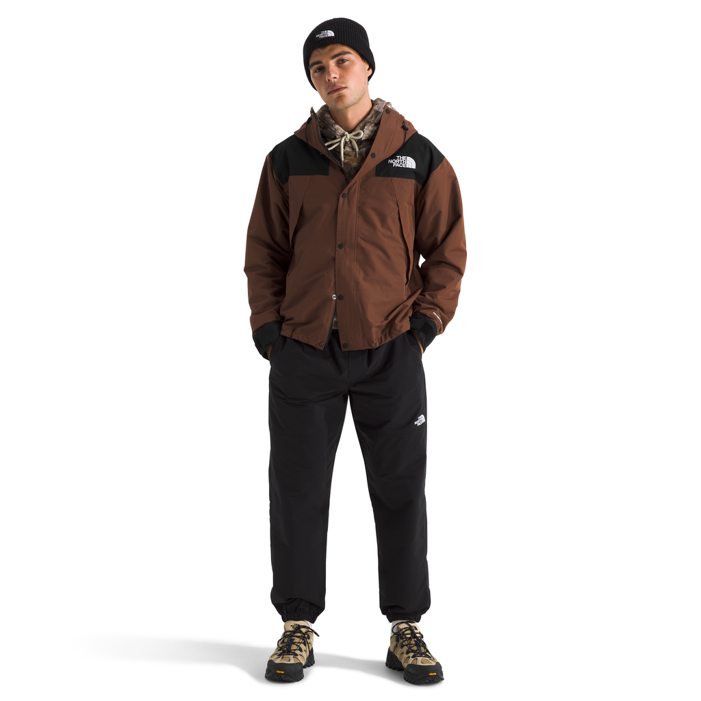 The North Face Men's DryVent Mono Mountain Jacket in Ember Soil/TNF Black