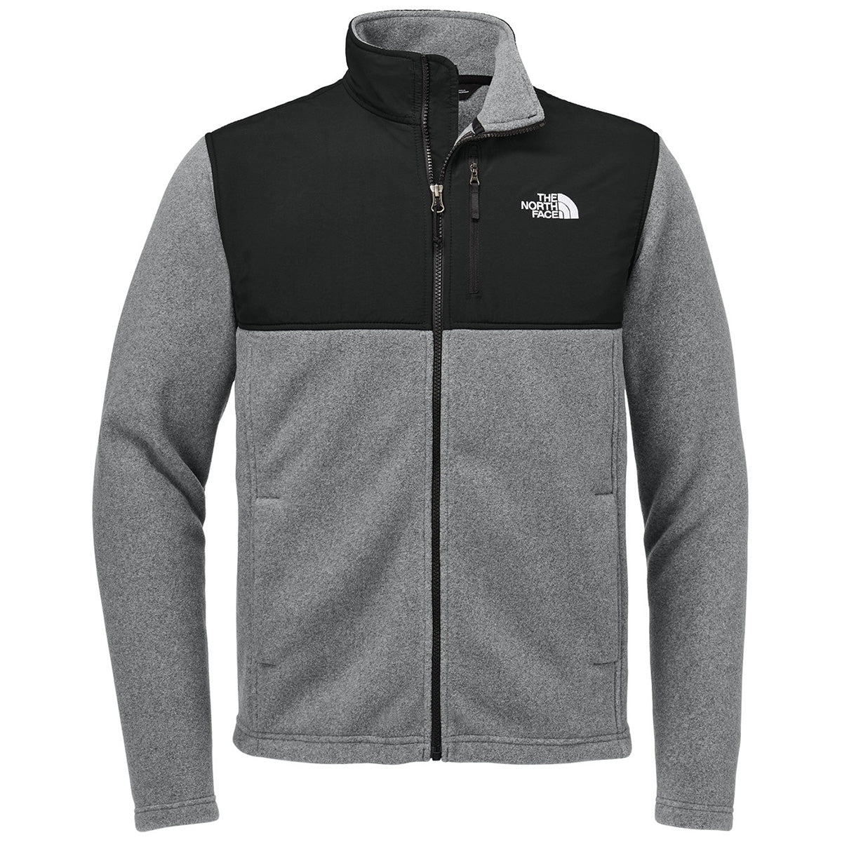 The North Face Men's TNF Medium Grey Heather/TNF Black Highest Peak Full-Zip Fleece Jacket