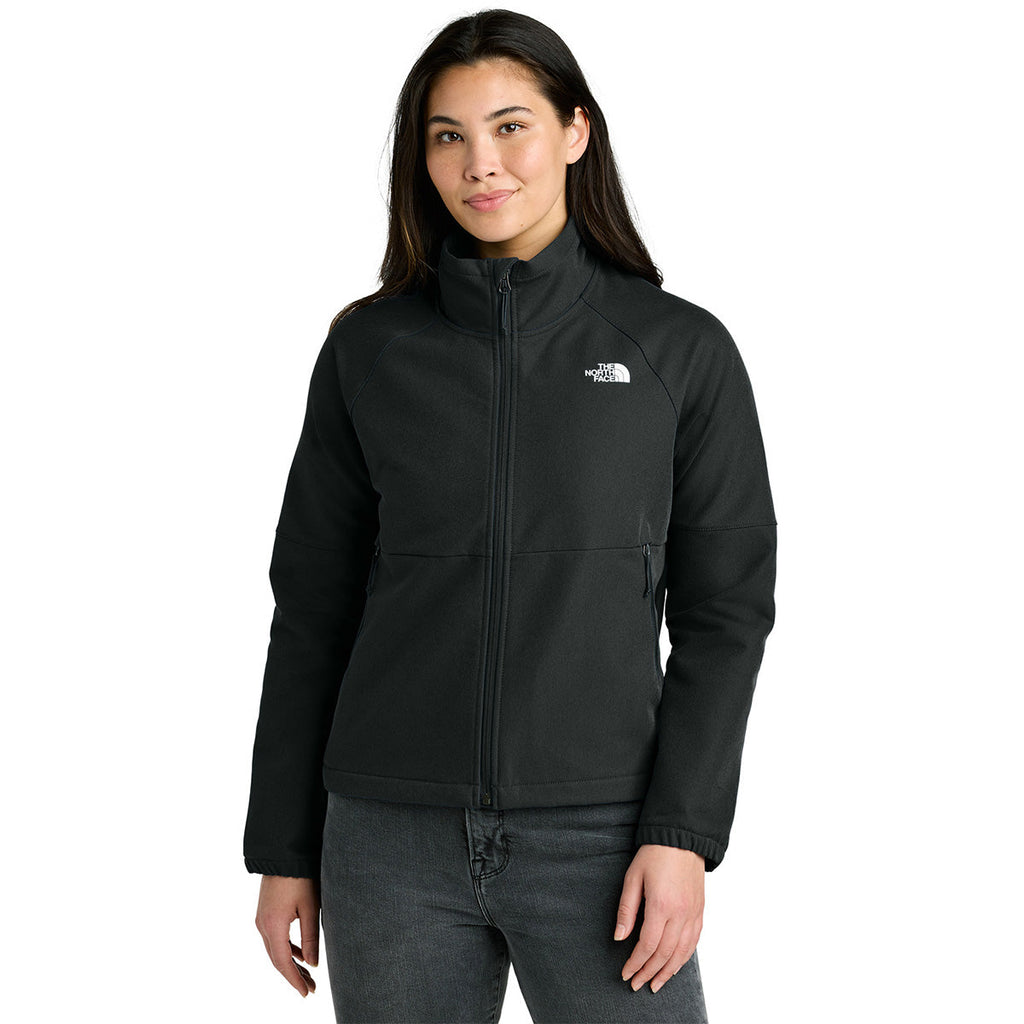 The North Face Women's TNF Black Heather Barr Lake Softshell Jacket