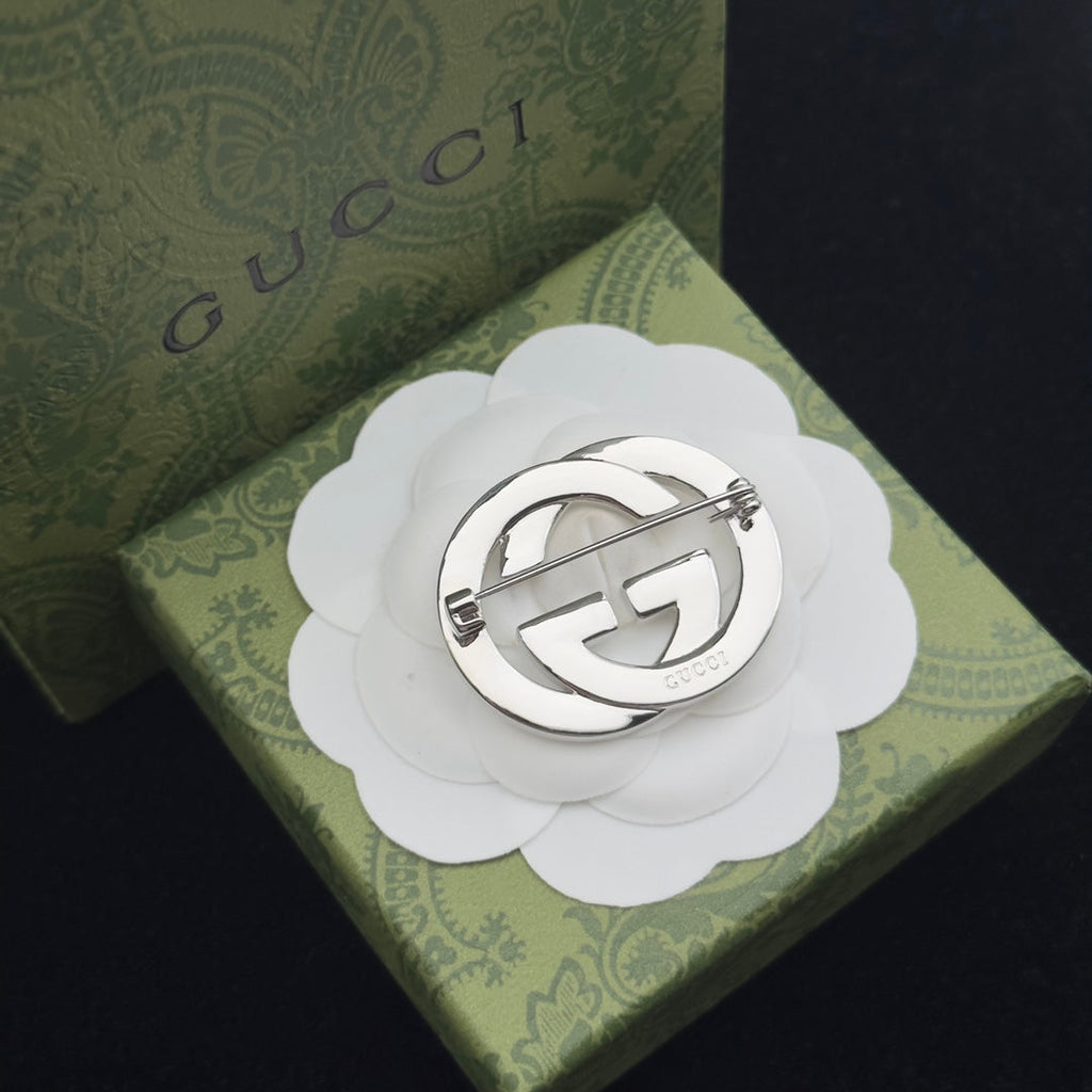 Gucci Brooch Silver 184126