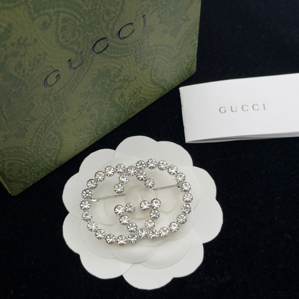 Gucci Brooch Silver 184412